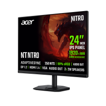 24-Inch Acer Nitro Gaming Monitor IPS Panel, 120Hz, AdaptiveSync, 1ms Response