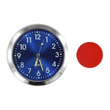 (A)Mini reloj de cuarzo para coche, reloj electrónico, reloj impermeable para salpicadero de coche