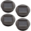 4 Pieces Replacement Solar Lights With Led Bulbs, Solar Top Lights Replacement, Led Solar Panel Lantern Cover 1