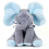 Peluche éléphant bleu chantant cache-cache, jouet musical interactif 1