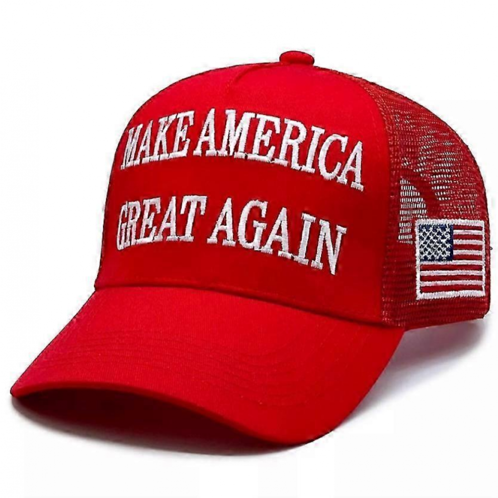 Trump 2024 Maga Hat 45-47 Baseball Cap Make America Great Again With Usa Flag Red