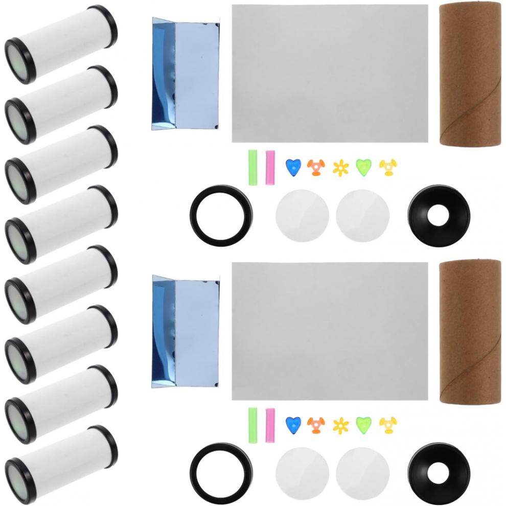 10 Sets DIY Kaleidoscope Kit Compatible with Kid Small Children's DIY Kaleidoscope Creative Kaleidoscope Toys Paper Plastic Kaleidoscope Maki-image-OPC-PJ7TZNK-NEW
