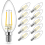 Κλασική λάμπα LED κηροπήγιο E12, ισοδύναμη με 40w, θερμό λευκό 2700k, διαφανές γυαλί νή 1