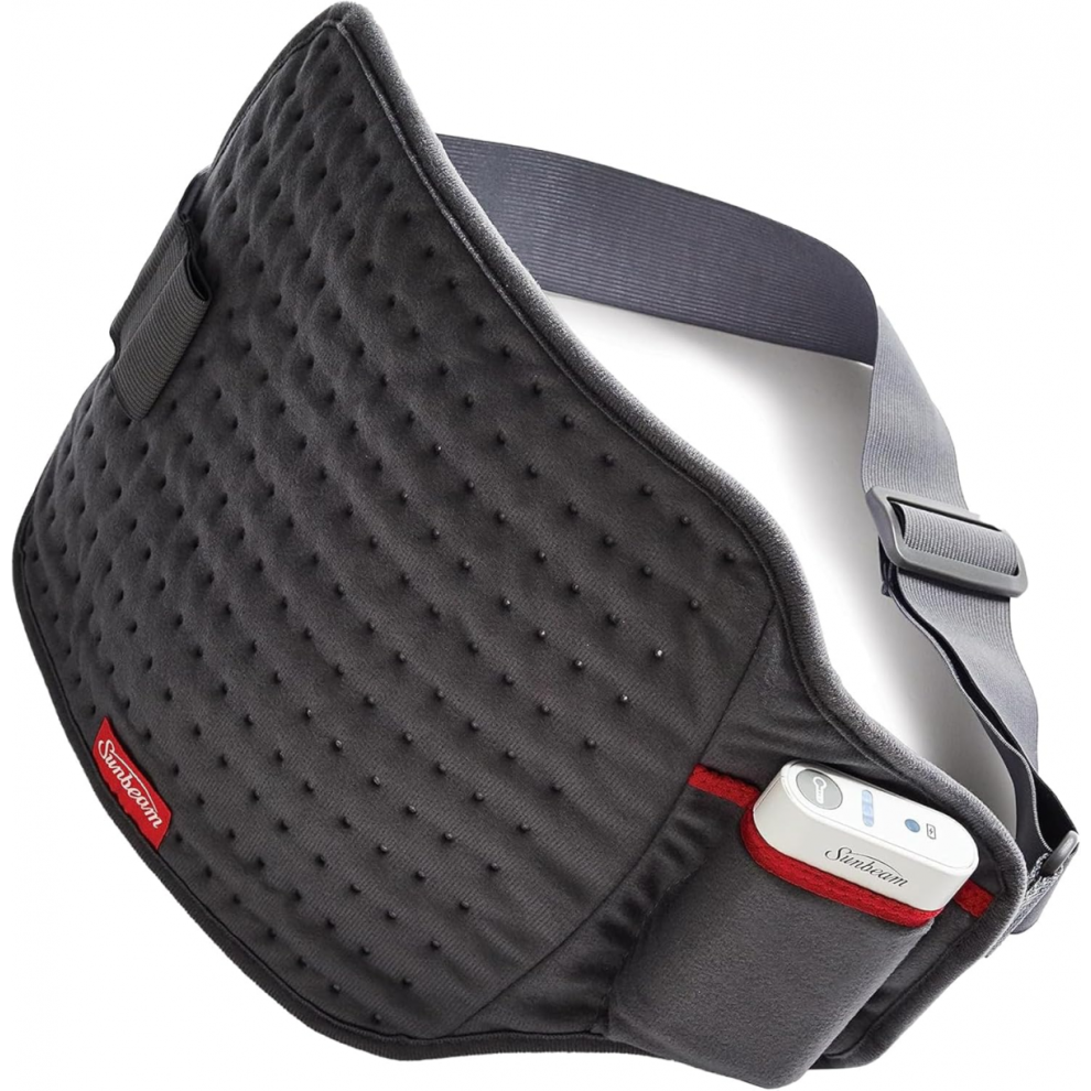 Cordless Heating Pad, Portable Heated Pad With Battery Pack And 3 Heat Settings Compatible with Back Pain Relief, Abdomen Cramps Jb52 Jb52
