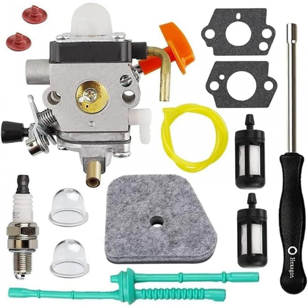 Carburetor Kit Compatible With Stihl Fs90 Fs110 Ht101 Fs130 Fs100 Km110r 9169529018536
