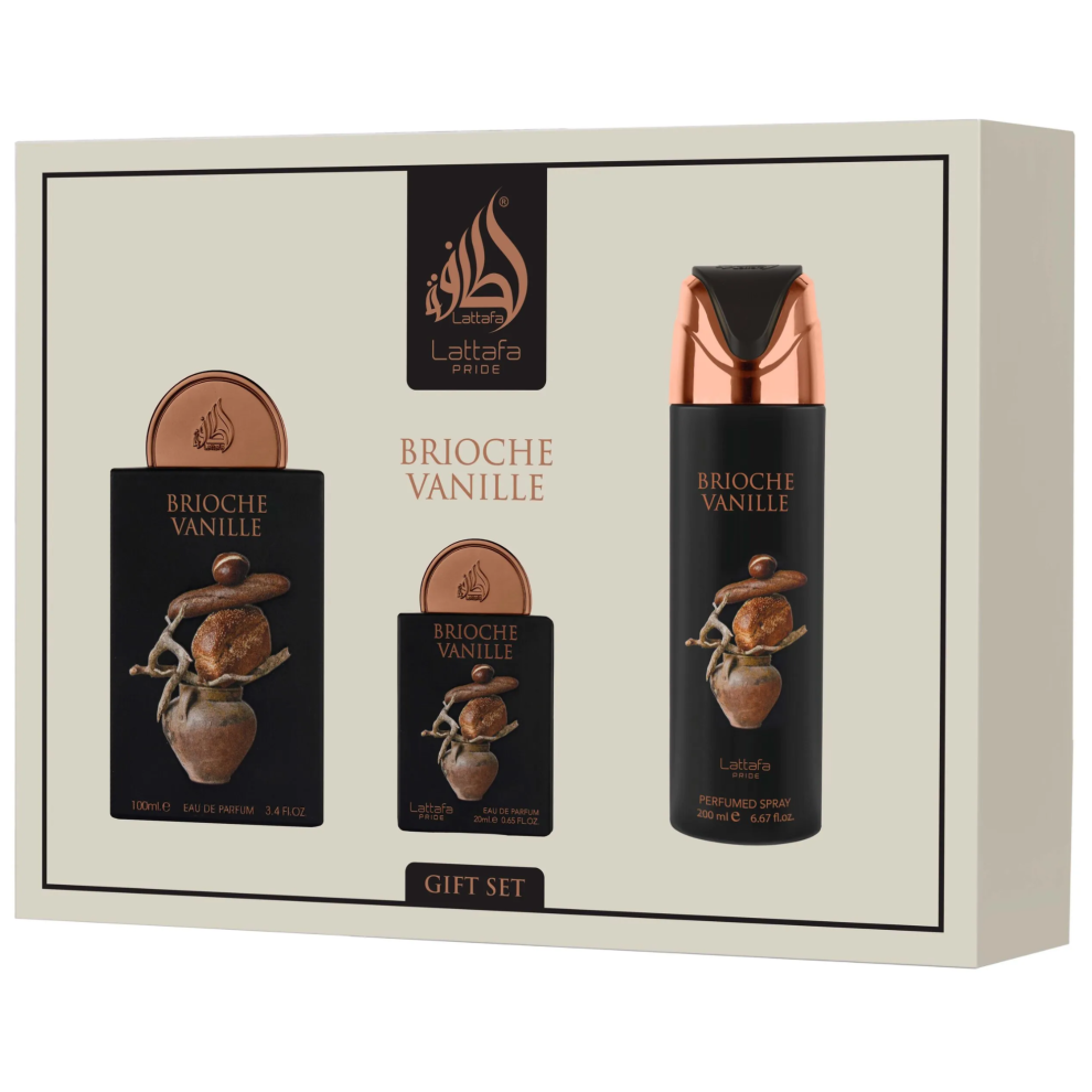 Lattafa Pride Brioche Vanille 3-Piece Gift Set Size 3