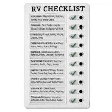 Reusable Rv Checklist,post-it Note Message Memo Board Card