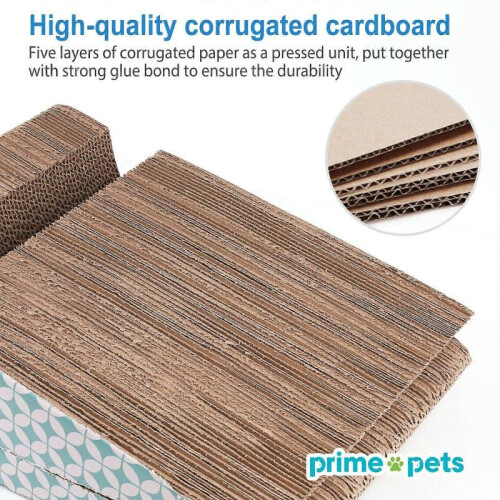 Cat Scratcher Scratching Post Cardboard Mat Bed Sofa Lounger with Kitty Catnip 2