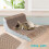 Cat Scratcher Scratching Post Cardboard Mat Bed Sofa Lounger with Kitty Catnip 4