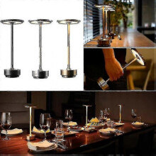 (black) Cordless Table Lamp - Dimmable Recharable Desk