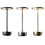 (black) Cordless Table Lamp - Dimmable Recharable Desk 3