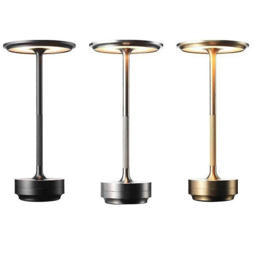(black) Cordless Table Lamp - Dimmable Recharable Desk 2