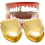 2pcs 14k Gold Plated Mouth Teeth, Flat Teeth, Top Teeth Gold Braces Tw 1