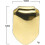 2pcs 14k Gold Plated Mouth Teeth, Flat Teeth, Top Teeth Gold Braces Tw 3