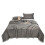 (A, Gray) Solid colour multifunctional milk flannel blanket thickened warm flannel blanket double-sided nap cover blanket gift blanket 2