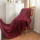 (B, Red) Solid colour multifunctional milk flannel blanket thickened warm flannel blanket double-sided nap cover blanket gift blanket 1