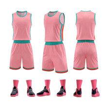 (ADM-063 pink, 3XL#) Kids Sports Shorts Sets 2pcs Set Men Basketball Football Jerseys Fitness Running Sport Clothes Jogging Marathon Athletic Training Plus Size Sportswear