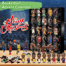 Basketball Advent Calendar 2025 Collectible Mini Figures 24 Days Christmas Countdown Calendar Christmas Advent Calendar for Fans
