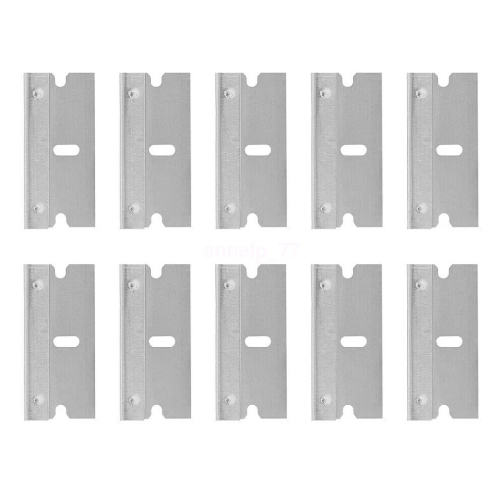 (10 X Metal Blades) Plastic Razor Blade Paint Glue Adhesive Scraper & 10-100Pcs Blades Cleaner Tools 4069369104671