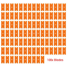 (100 x Blades) Plastic Razor Blade Paint Glue Adhesive Scraper & 10-100Pcs Blades Cleaner Tools