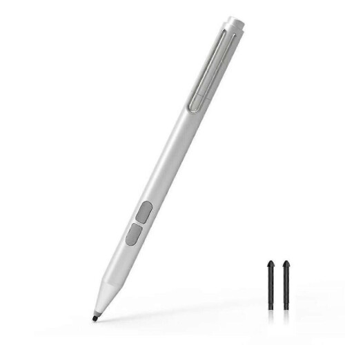 (Silver) Go Book Latpop Surface Stylus Pen For Microsoft Surface Pro X/3/4/5/6/7 Tablet