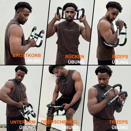 Twister Arm Trainer, Ρυθμιζόμενο σε σχήμα U όργανο εκγύμνασης στήθους, χεριών και μηρών 1