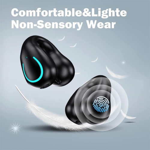 Open Ear Bone Conduction Headphones Wireless Bluetooth-compatible With Digital Display Charging Compatible with Cycling Running Driving 2