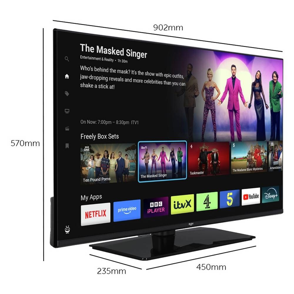 Bush 40Inch 40FT25CB Smart FHD HDR10 TiVo Freeview TV on OnBuy