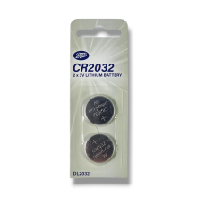 (Pack of 2 Batteries) Boots Lithium 3V CR2032 Watch Battery DL2032 Coin