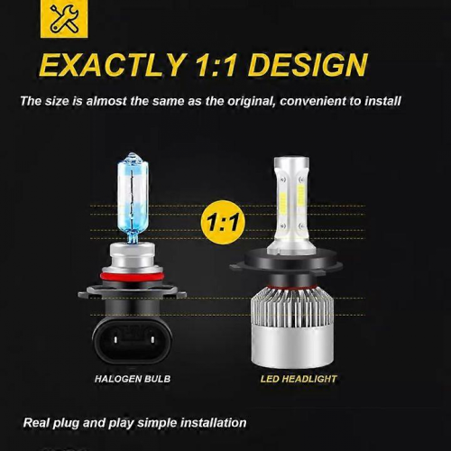 compatible with compatible withd Transit MK7 55w White 6000K HID Hi/Lo/Fog/Side LED Headlight Bulbs Set 1