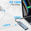 Διανομέας USB C PD100W, 4K HDMI, 3 θύρες δεδομένων USB A, Σταθμός σύνδεσης διανομέα USB-C, Προσα 4