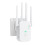 (Λευκό)Ενισχυτής επέκτασης WiFi, Ενισχυτής WLAN WiFi Repeater, Επέκταση WiFi έως 5000τ.μ. με λειτ 1