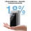 (Μαύρο) Power Bank, εξαιρετικά λεπτό και ελαφρύ Powerbank 10000mAh γρήγορης φόρτισης (είσοδο 4
