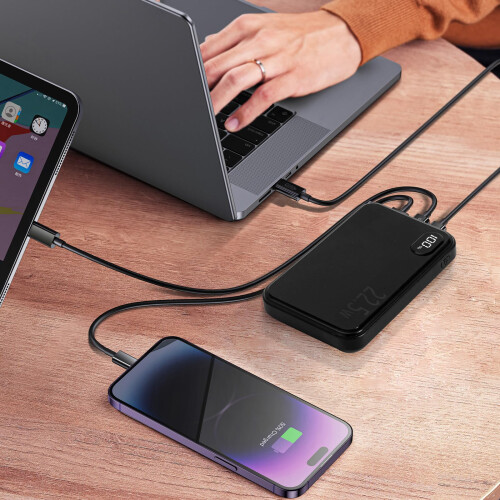 Power Bank 10000mAh, Φορητός Φορτιστής 22,5W, Γρήγορη Φόρτιση, PD3.0 QC3.0, Είσοδοι & Έξοδοι USB C, 2