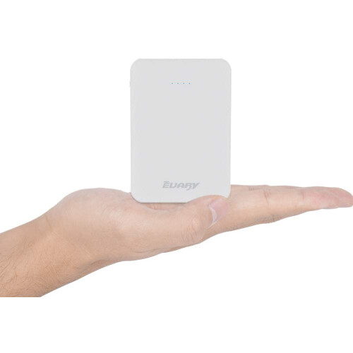 (Μαύρο και άσπρο) Μίνι Power Bank 2 τεμαχίων, μικρό αλλά συμβατό με εξωτερική μπαταρ 1