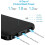 (Μαύρο και άσπρο) Μίνι Power Bank 2 τεμαχίων, μικρό αλλά συμβατό με εξωτερική μπαταρ 4