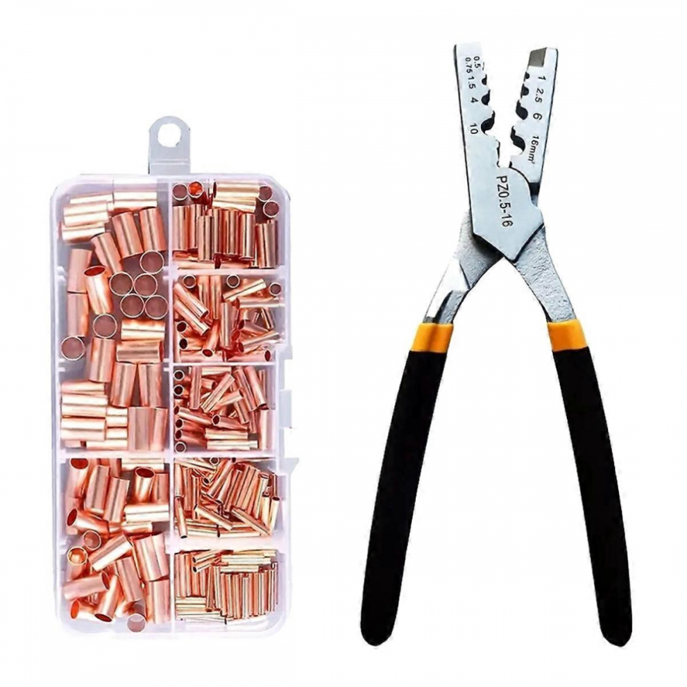 250Pcs Gt Copper Connecting Pipe Wire Joint Small Copper Tube Terminal Cable Lug Bootlace Ferrule Ki 9169529022373