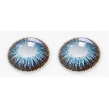 (Blue) 1pair Color Cosmetic Contact Lenses Colored Lenses For Eyes Women Party Cosplay