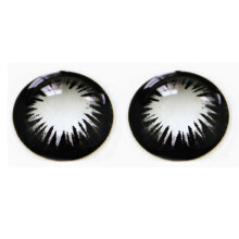 (Black) 1pair Color Cosmetic Contact Lenses Colored Lenses For Eyes Women Party Cosplay