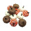 (C) 12 Pcs Thanksgiving Decorations Artificial Pumpkins, Mini White Pumpkins Burlap Lattice Pattern Pumpkins, Fall Decorations for Home 4