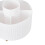 Living And Home White Rotating Striped Design Makeup Brush Holder 5