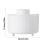 Living And Home White Rotating Striped Design Makeup Brush Holder 6