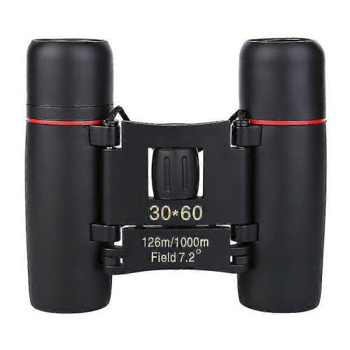 Binoculars, Compact, 30x60 Foldable Binoculars, Red Coated Mini Binoculars Outdoor 1
