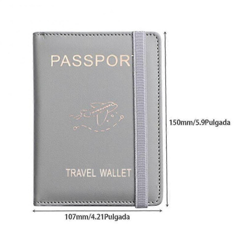 (Green) Compact Protective Cover Multi Slots Ultra Slim Pu Leather Passport Holder 2
