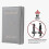 (Grey) Compact Protective Cover Multi Slots Ultra Slim Pu Leather Passport Holder 4