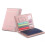 (Pink) Compact Protective Cover Multi Slots Ultra Slim Pu Leather Passport Holder 4