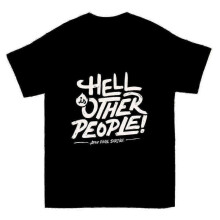 (L, black) Hell Is Other People T-shirt