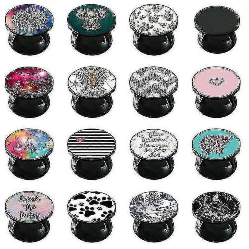 (1) Phone Holder Rotatable Round Bracket Anti-fall Lazy Finger Ring Mobile Stand Tw