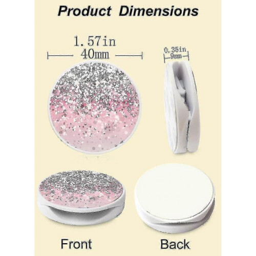 (1) Phone Holder Rotatable Round Bracket Anti-fall Lazy Finger Ring Mobile Stand Tw 2