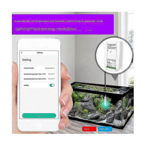 Wifi Tuya Smart Home Switch Smart Temperature And Humidity Sensor App Timing Switch Remote Control 1